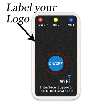 Mini Elm327 WiFi Elm 327 weiße OBD2 OBD II Can-Bus Diagnose-Tool mit Schalter funktioniert für iPhone/Ios/Android/Symbian/Windows PC anpassen